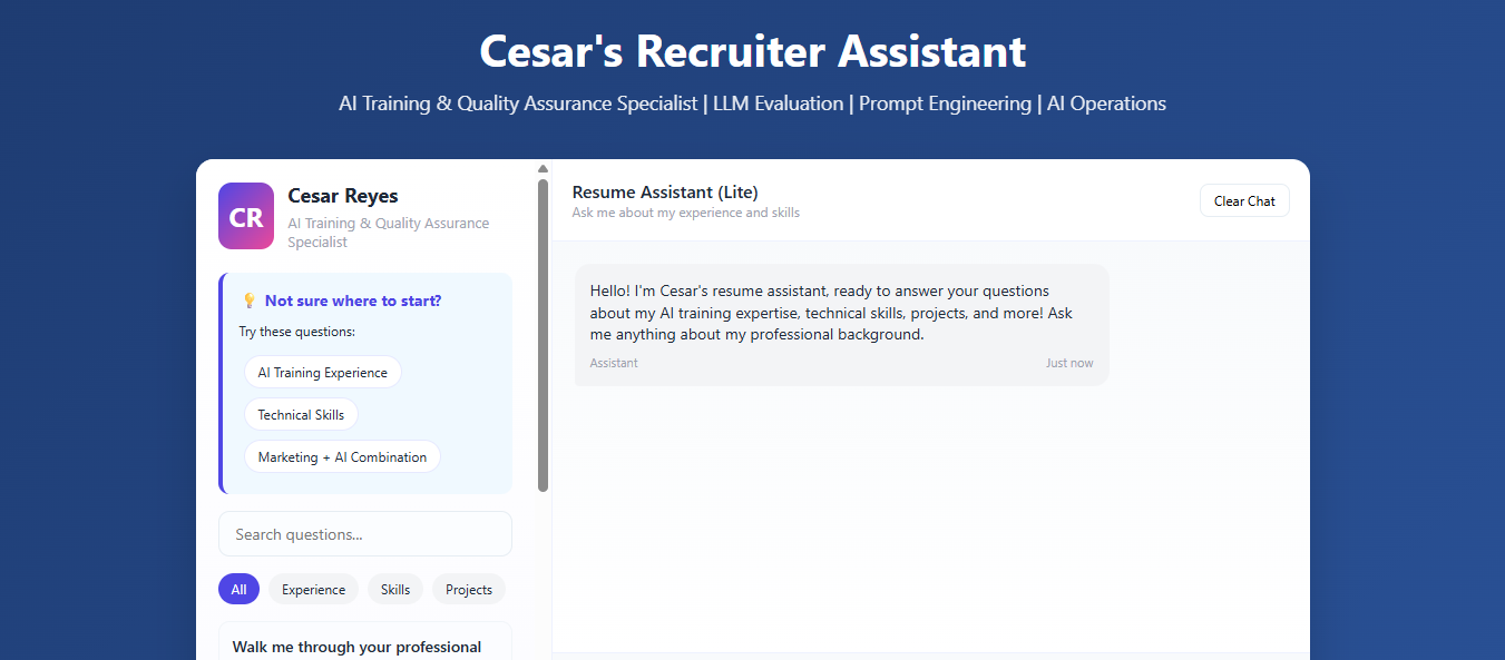 Recruiter Assistant